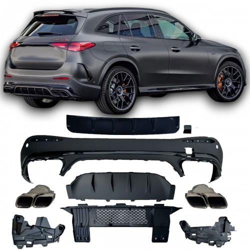 Διαχύτης πίσω προφυλακτήρα GLC63 AMG look για Mercedes-Benz GLC-Class SUV (X254) AMG- Line 2022+ (Απολήξεις χρωμίου) Διαχύτης πίσω προφυλακτήρα GLC63 AMG look για Mercedes-Benz GLC-Class SUV (X254) AMG- Line 2022+ (Απολήξεις χρωμίου)